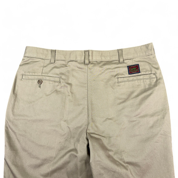 Vintage Duxbak Pants Mens 36x30 Khaki Beige Tan Casual 90s Creased Outdoor - Picture 5 of 9